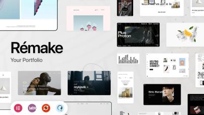 Remake – Minimalist Portfolio WordPress Theme v.1.1.3 Download