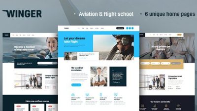 Winger – Aviation & Flight School WordPress Theme v1.0.5 Download