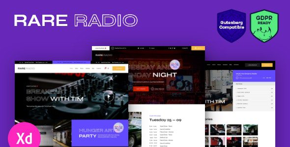 Rare Radio Online Music Radio Station & Podcast WordPress Theme v1.0.5 Download
