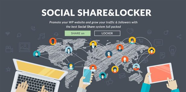Social Share & Locker Pro WP Plugin v.7.8 Download