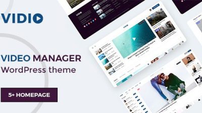 Vidio – Video Manager WordPress theme v1.1.8 Download