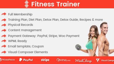 Fitness Trainer v1.6.0 – Training Membership Plugin Download