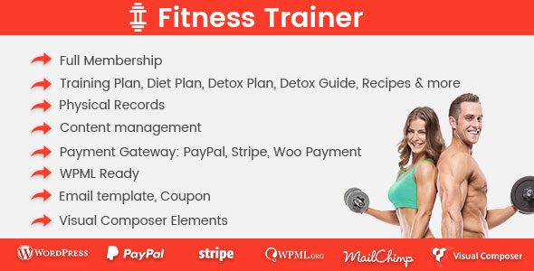 Fitness Trainer v1.6.0 – Training Membership Plugin Download
