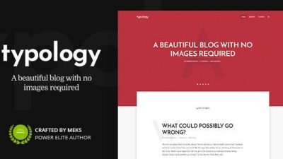 Typology Text Based Minimal WordPress Blog Theme v.1.7.2 Download
