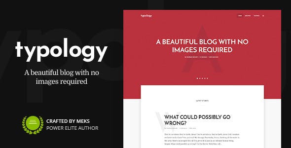 Typology Text Based Minimal WordPress Blog Theme v.1.7.2 Download