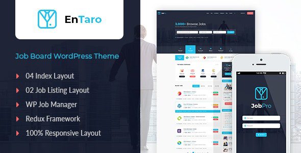 Entaro – Job Portal WordPress Theme v3.20 Download