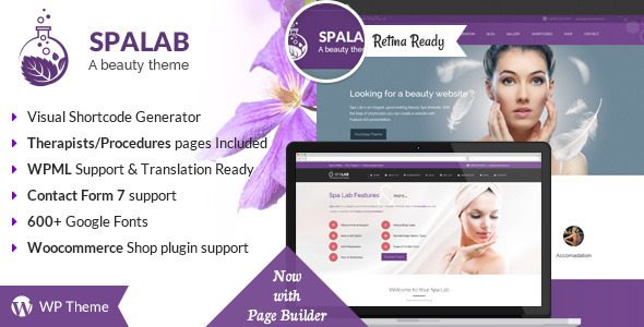 Spa Lab v.5.2 Beauty WordPress Theme Download