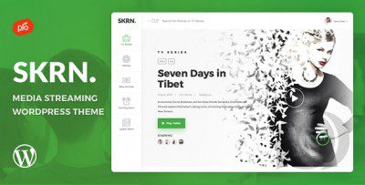 SKRN – Media Streaming App WordPress Theme v4.8 Download