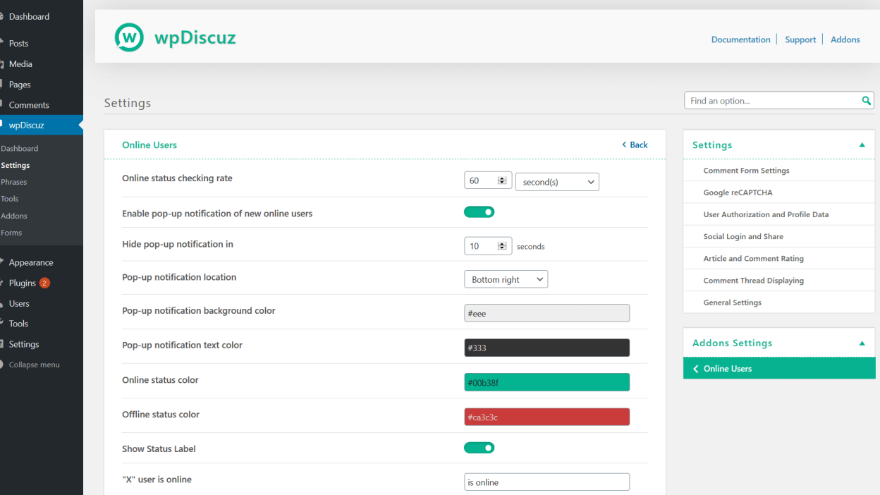 wpDiscuz – Online Users v.7.0.5 Download