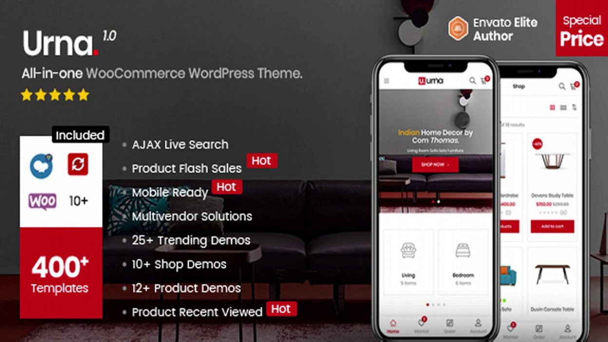Urna All-in-one WooCommerce WordPress Theme v.2.3.8 Download