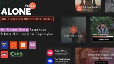 Alone v.7.2.1 – Charity Multipurpose Non-profit WordPress Theme Download