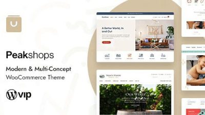 PeakShops – Modern & Multi-Concept WooCommerce Theme v1.5.0 Download