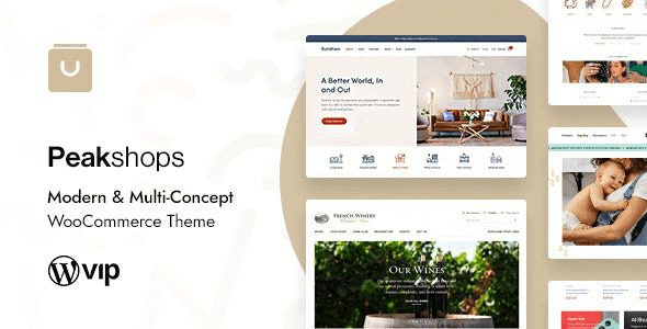 PeakShops – Modern & Multi-Concept WooCommerce Theme v1.5.0 Download