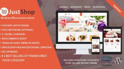JustShop Cake Bakery v11.7 – WordPress Theme Download
