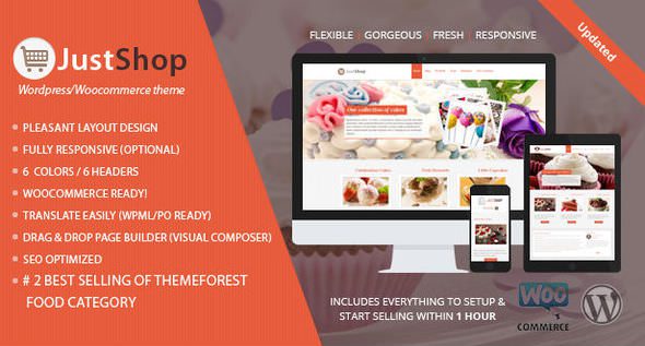 JustShop Cake Bakery v11.7 – WordPress Theme Download