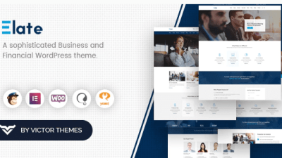 Elate | Financial Consulting WordPress Theme v1.4.1 Download