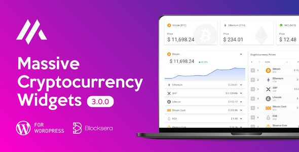 Massive Cryptocurrency Widgets Crypto Plugin v.3.2.0 Download