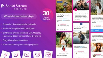 WP Social Stream Designer v1.1.5 Download