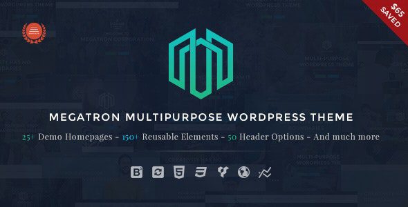 Megatron – Responsive MultiPurpose WordPress Theme v3.8 Download