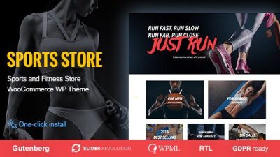 Sports Store – Sports Clothes & Fitness Equipment Store WP Theme v1.1.3 Download