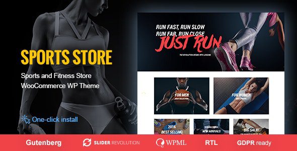 Sports Store – Sports Clothes & Fitness Equipment Store WP Theme v1.1.3 Download