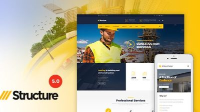 Structure – Construction WordPress Theme v.7.0.6 Download