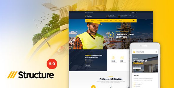 Structure – Construction WordPress Theme v.7.0.6 Download