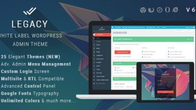 Legacy v.9.2 – White label WordPress Admin Theme Download