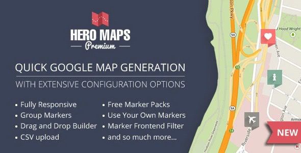Hero Maps Premium – Responsive Google Maps Plugin v2.3.2