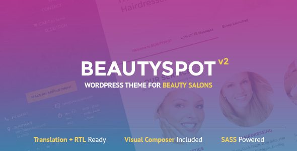 BeautySpot v.3.5.0 – WordPress Theme for Beauty Salons Download