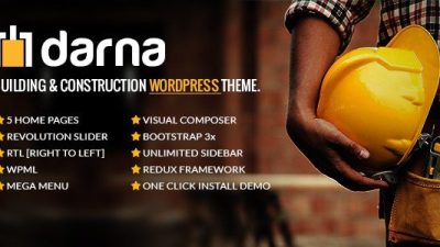 Darna-Building & Construction WordPress Theme Download Nulled