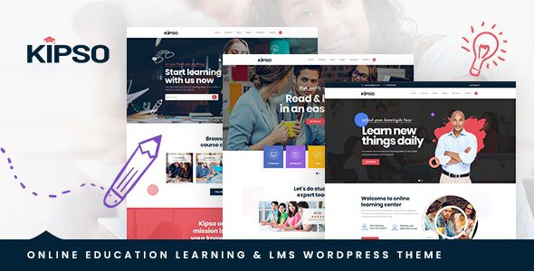 Kipso v1.1.6 – Education LMS WordPress Theme GPL