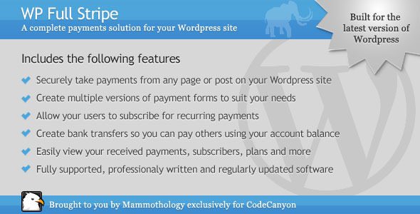 WP Full Stripe v.5.5.6 – Subscription and payment plugin for WordPress