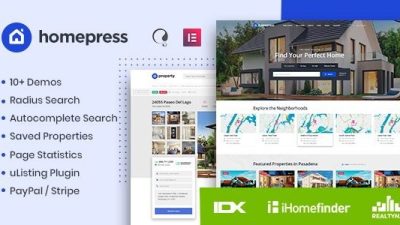 HomePress v1.3.6 – Real Estate WordPress Theme Download