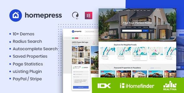 HomePress v1.3.6 – Real Estate WordPress Theme Download