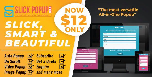 v2.3.6 Slick Popup Pro – WordPress Popup Plugin Download