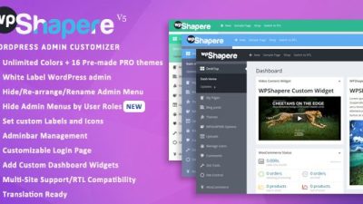 WPShapere – WordPress Admin Theme v6.1.15 Download