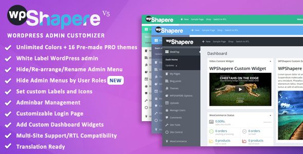 WPShapere – WordPress Admin Theme v6.1.15 Download