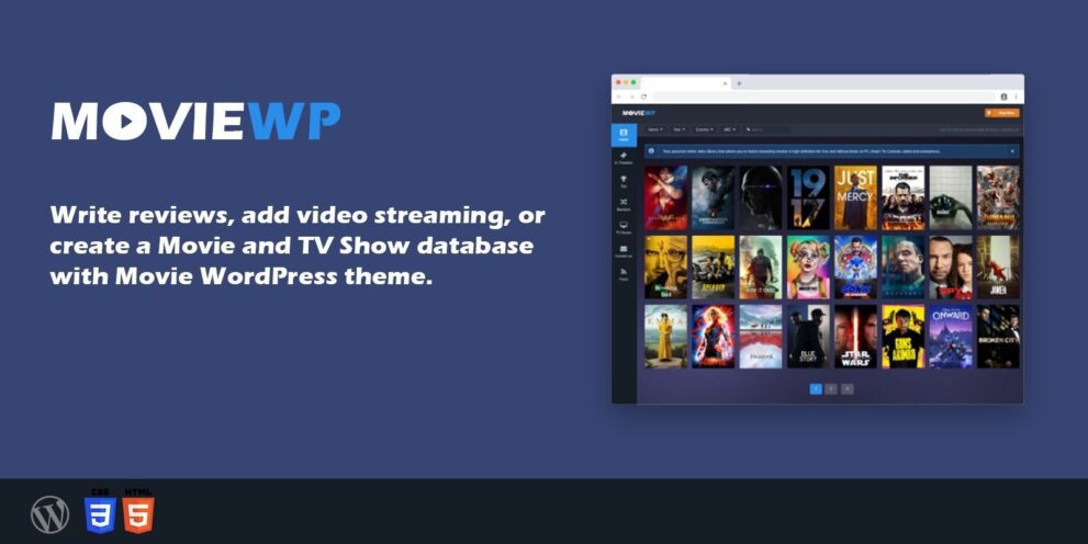 MovieWP – Movie WordPress Theme v.3.8.4 +Full Plugin Download