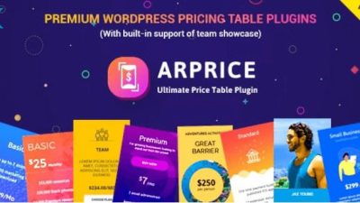 ARPrice v3.9 – WordPress Pricing Table Plugin Download