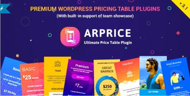 ARPrice v3.9 – WordPress Pricing Table Plugin Download