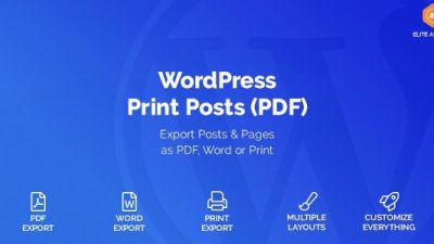 WordPress Print Posts & Pages (PDF) v.1.5.6 Download