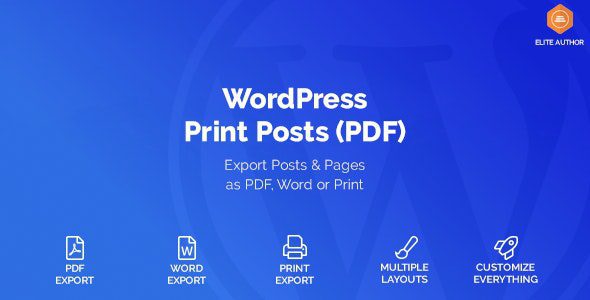 WordPress Print Posts & Pages (PDF) v.1.5.6 Download