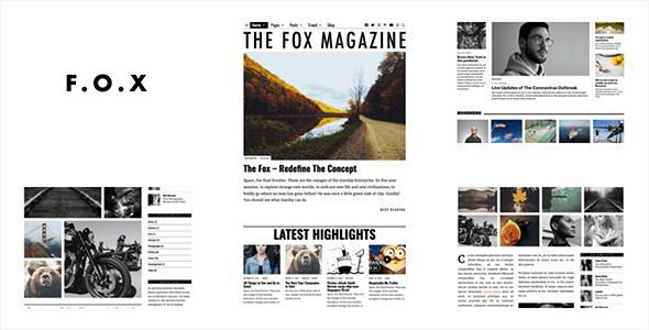 The-Fox-Minimal-Blog-Magazine-Theme-For-Creators-Nulled-Download
