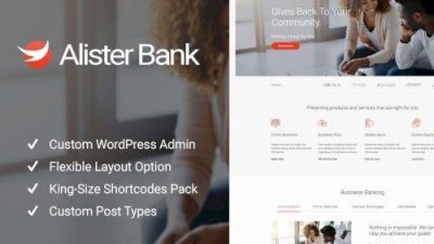 v.1.1.2 – Alister Bank – Credits & Banking Finance WordPress Theme Free Download