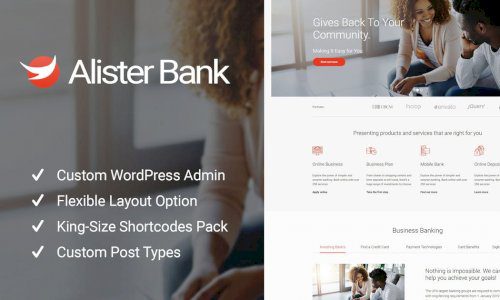 v.1.1.2 – Alister Bank – Credits & Banking Finance WordPress Theme Free Download