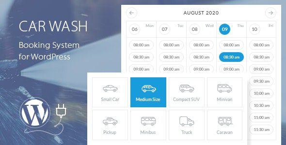 Car Wash Booking System For WordPress v.2.4 Download