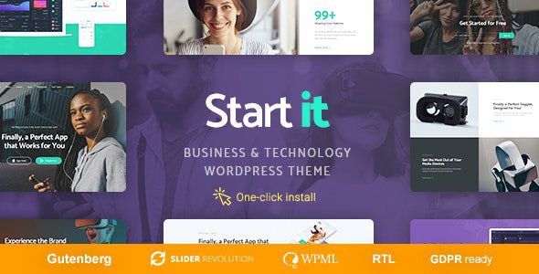 Start It – Technology & Startup WP Theme v.1.0.9 Download
