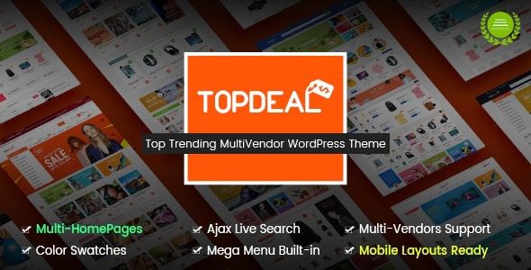 TopDeal – Multi Vendor Marketplace WordPress Theme v.2.2.0 Download