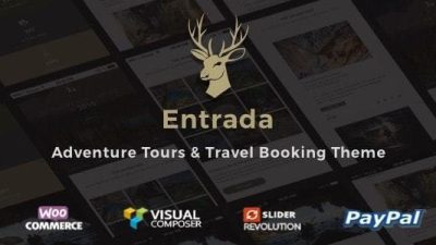 Entrada Tour Booking v.4.4.7 Tour Adventure WordPress Theme Download